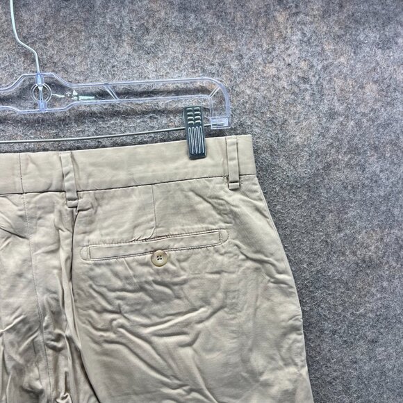 Vintage Polo Ralph Lauren Shorts Mens 34 Beige Chino Flat Front Tan Khaki Cotton - Picture 8 of 12